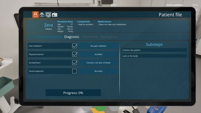 Hình ảnh trong game Emergency Room Simulator-P2P